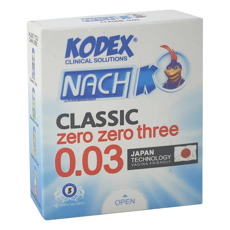 کاندوم ناچ کدکس 0.03 بسته 3عددی